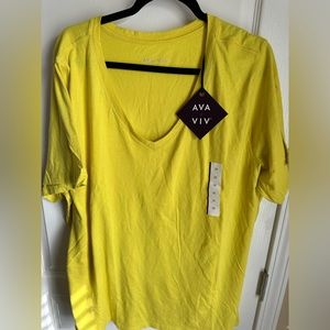 Ava & Viv 3X Solid colored shirts